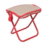 SUPVOX Chaise De Pêche Pliante Tabouret De Pêche Tabouret De Pied Pliant Chaise Pliante Portative Siège De Camping Tabouret Pliant De Camping Chaise Pliante Compacte Acier Carbone