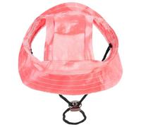 SUPVOX Chapeau Bob Ajustable pour Chien et Chat, Casquette de Baseball en Coton Rose Taille S, Chapeau Pare-Soleil Respirant pour Animaux de Compagnie, Protection Le Soleil pour L'été