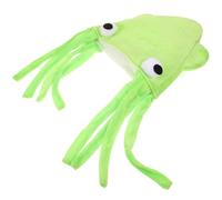 SUPVOX Chapeau de Calamar en Velours Vert Couvre-Chef Léger et Confortable Accessoire de Costume pour Fête Carnaval Bal Masqué et Soirée Cosplay