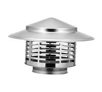 SUPVOX Chapeau de Cheminée Acier Inoxydable Protection Pluie et Oiseaux Couverture Toiture pour Conduit Dévacuation de Poêle et Cheminée Extérieure