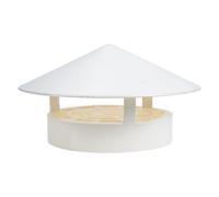 SUPVOX Chapeau de Pluie Étanche en Pvc pour Conduit de Cheminée 110-160 Mm, Protection Ventilée Anti-infiltration, Couvre-ventilation de Toit Résistant aux Intempéries, Accessoire