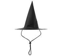 SUPVOX Chapeau de Sorcière Noir pour Chien et Chat, Halloween Ambiance | Tissu Respirant, Ajustement Confortable et Antidérapant, pour Fête D’halloween et Séances Photo