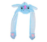 SUPVOX Chapeau Licorne Gonflable Oreilles Mobiles Bonnet Doux et Chaud pour Filles et Adultes Accessoire Drôle pour Fêtes et Photos de Noël