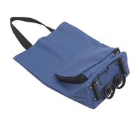 SUPVOX Chariot de Courses Pliable Portable à Roulettes Grand Format, Paquet de Rangement Épais et Résistant, Supermarché et Pique-niques, Capacité Élevée, Couleur Bleu Marine, Caddie