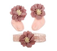 SUPVOX Chaussettes Mi-mollet à Fleurs Pour Garçon Fille Cadeau De Cent Jours Confortable Et Pratique