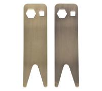 SUPVOX Clé à molette de réglage pour guitare (lot de 2) avec dents - Accessoires de réparation pour sélecteur de micros, bague de prise jack et bouton de potentiomètre de guitare électrique ou