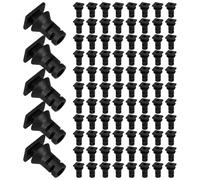 SUPVOX Clips Câbles pour Trous de Fil 100 Pièces Abs Noir pour Câble