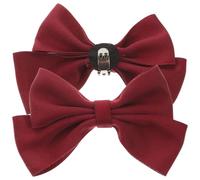 SUPVOX Clips de Chaussures de Mariage en Tissu et Alliage Accessoires Polyvalents Lot de 2 Pièces Nœud Papillon Amovible Lors Saint-valentin pour Escarpins