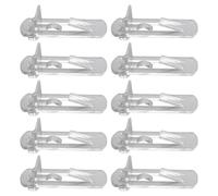SUPVOX Clips de Support D'étagère Clips à Ressort en Plastique Transparent 10pcs Installation Facile Assurant Stabilité et Sécurité pour Meubles et Placards