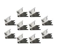SUPVOX Clips de Support D'étagère en Acier Inoxydable Design Incurvé Queue-d'aronde 10pcs Fixation Solide Installation Facile pour Réfrigérateur pour Armoires