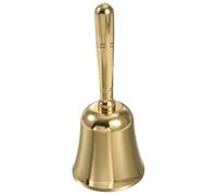 SUPVOX Cloche à Main en Laiton Moyen, Sonnette D'appel Portable pour Restaurant et Bureau, Cloche de Service Rétro pour Hôtel, Clochette de Table pour Réception et Fête, Alarme Sonore