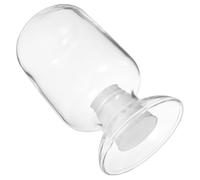 SUPVOX Cloche en Verre 125 ML Bouchon en Liège pour Pot D'allumettes, Bouteille de Rangement Décorative Transparente, Accessoire Maison pour Rangement et Décoration Intérieure