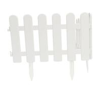 SUPVOX Clôture De Jardin Plastique Blanche 2pcs 50x30cm avec Piquets pour Bordure De Chemin Décorative Extérieur Jardin Allée