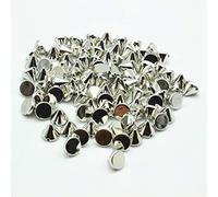 SUPVOX 100Pcs Clous Rivets Argentés 10Mm Accessoires De Vêtements Diy Pour Décoration Sacs Chaussures Vestes Et Bijoux Personnalisation Punk