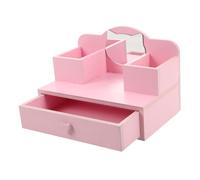 SUPVOX Coiffeur De Poupées Meuble Vanités De Jouets Déguisés Player Mini Vanité pour Les Enfants Princesse Vanity Table De Poupée Rose Pink