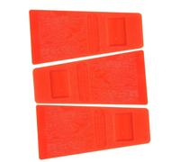 SUPVOX Coins D'abattage Bois Trois Pièces 12,7 Cm Orange pour Bûcheronnage Professionnel, Cale Forestière Triangulaire Résistante, Outil de Coupe Sécurisé pour Jardin et Forêt