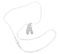 SUPVOX Collier Chaîne de Clavicule pour Femme Pendentif Chaussure de Ballet en Cristaux Adapté aux Danseuses Présent Prof Danse