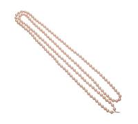 SUPVOX Collier de Fausses Perles Nouées à Plusieurs Rangs pour Femme Long 15 M Perles de Verre Couleur Dorée Accessoire Mode Pull et Mariage Bijou Fantaisie Polyvalent Hiver