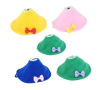 SUPVOX Collier De Protection pour Oiseaux 5pcs Colliers Anti-picage en Tissu Doux Jaunes Roses Et Verts Accessoires pour Oiseaux De Compagnie Protection Morsures Léchages
