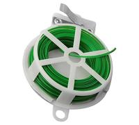 SUPVOX Collier de Serrage Métallique Jardin 30 M Fil Acier Vert avec Coupe-Fil Intégré, Lien de Croissance pour Plantes, Attache Polyvalente pour Tuteurs et Câbles, Outil Jardinage