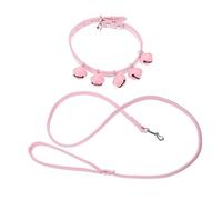 SUPVOX Collier et Laisse pour Animaux avec Clochette Corde de Traction pour Chiens et Accessoire Pratique pour Rose Couleur Aléatoire Couleur Aléatoire