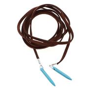 SUPVOX Collier Pendentif en Turquoise Naturelle Long Bohème en Velours Design Unique, Couleur Café, Accessoire Chic pour Noël et Soirées