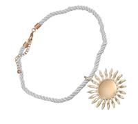 SUPVOX Collier Pendentif Soleil En Alliage Doré, Chaîne Délicate Pour Femme, Bijou Élégant, Accessoire Mode Féminin, Fêtes Et Occasions Spéciales