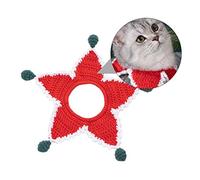 SUPVOX Collier pour Animaux De Compagnie Lavable Fait Main Cache-Cou Artisanal Rouge