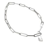 SUPVOX Collier pour Femme Vintage Pendentif Cadenas Doré Chaîne Clavicule Rétro en Métal Doré Bijou Élégant pour Soirée Mariage et Occasions Spéciales