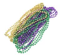 SUPVOX Colliers de Perles Carnaval 12 Pcs 80 Cm Plastique Multicolore Décoration Festive Mardi Gras Accessoires de Fête Bijou Léger et Créatif
