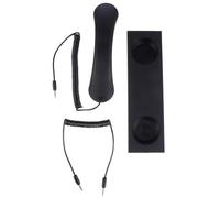 SUPVOX Combiné Téléphonique Rétro Antidérapant Noir Mat, Oreillette Vocale Filaire Prise 3,5 Mm Compatible Téléphone Portable, Tablette et Ordinateur - Récepteur Audio Haute Définition