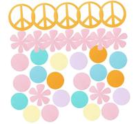 SUPVOX Confettis en Papier Arc-en-Ciel 100 Pièces, Décoration de Table Éparpillée pour Fête, Mariage et Anniversaire, Confettis Ronds Colorés, Accessoires de Fête Joyeux et Festifs