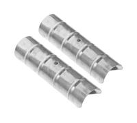 SUPVOX Connecteur Métallique de Tringle à Rideaux Romaine 11 Cm en Acier Galvanisé, Lot de 2 Pièces, Accessoire de Fixation pour Tringle Fenêtre, Compatible Porte-Canne Romain, Joint