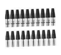 SUPVOX Connecteur Xlr Broches Mâle et Femelle à Souder Connecteur Câble Micro pour Studio Audio Faible Bruit Coque Caoutchouc Lisse Anti-interférence Remplacement Fiche Jack