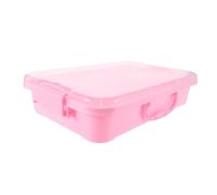 SUPVOX Conteneur de Rangement Transparent pour Garçon Fille pour Arts et Sable Rose