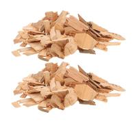 SUPVOX Copeaux de Bois de Cyprès pour Barbecue 2 Paquet 400g Granulés Naturels pour Fumoir, Cuisson en Plein Air, Grillades, Apéritifs et Saucisses, Accessoires Barbecue