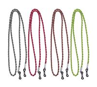 SUPVOX Cordon Pour Lunettes Anti-DéRapant En Corde TresséE 4 PièCes Avec Embouts RéGlables Pour Soleil Et Lecture