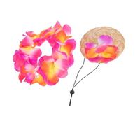 SUPVOX Costume Hawaïen pour Animaux Respirant et Guirlande de Fête à Thème pour Chiens et et Confortable