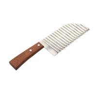 SUPVOX Coupe-frites Ondulé en Acier Inoxydable 22 Cm, Outil de Découpe des Légumes Multifonction pour Pommes de Terre, Carottes et Fruits, Gadget la Cuisine Léger et Maniable pour Usage