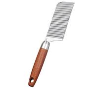 SUPVOX Coupe-légumes Ondulé en Acier Inoxydable 430, Trancheuse à Pommes de Terre Frite Lame Épaisse Ondulée, Outil la Cuisine Multifonction pour Frites, Carottes et Légumes, Ustensile