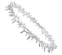 SUPVOX Couronne à Épines Argentée pour Fête Accessoire de Cheveux Unisexe en Métal Solide Taille Unique pour Anniversaire Bal de Promo et Cosplay Renaissance