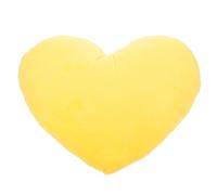 SUPVOX Coussin Décoratif de Cœur 40 Cm, Peluche Jaune Douce, Oreiller en Coton pour Canapé et Lit, Peluche pour Garçon et Filles, Présent Mariage et Saint-Valentin