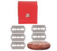 SUPVOX Couteau en Bois de Fleur avec Lame Remplaçable en Acier Inoxydable, Outil de Notation pour Scarifier Pâte, Kit Boulangerie Levain, Paquet de Rangement Rouge