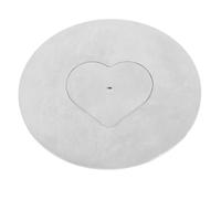 SUPVOX Couvercle Abat-jour en Acier Inoxydable pour Pot à Bougie, Grand Format Cœur Original, Manchon Anti-éclaboussures, Accessoire pour Extinction Sécurisée, Décoration Maison Élégante