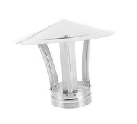 SUPVOX Couvercle de Cheminée Acier Inoxydable Chapeau Pluie pour Tuyaux de Ventilation Extérieurs Protection la Pluie Installation Facile sans Outils