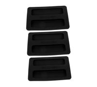 SUPVOX Couvercle en Silicone Noir pour Grille 2 Tranches, Lot de 3 Pièces, Protection Compacte Éclaboussures et Poussière, Accessoire pour Machine à Sandwich, Usage Domestique
