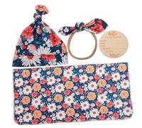 SUPVOX Couverture pour Garçon Fille Fille avec Bandeau Lange Emmaillotage Né Couverture de Réception avec Inscriptions Nom