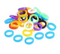 SUPVOX Couvre-clés en Silicone Coloré 80 Pièces, Capuchons Flexibles pour Reconnaissance Facile des Clés, Protection Solide et Décoration Pratique Style Aléatoire