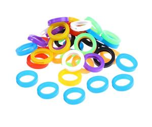 SUPVOX Couvre-clés en Silicone Coloré 80 Pièces, Capuchons Flexibles pour Reconnaissance Facile des Clés, Protection Solide et Décoration Pratique Style Aléatoire