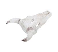 SUPVOX Crâne de Taureau Blanc en Résine 205 X 17 X 9 CM Cachette pour Reptiles Décoration D’Aquarium et Terrarium Cachette pour Geckos et Tortues Décor Reptile Désert Naturel